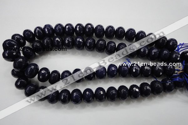 CCN1387 15.5 inches 12*16mm faceted rondelle candy jade beads