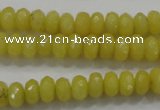 CCN1393 15.5 inches 5*8mm faceted rondelle candy jade beads