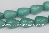 CCN141 15.5 inches 10*14mm teardrop candy jade beads wholesale