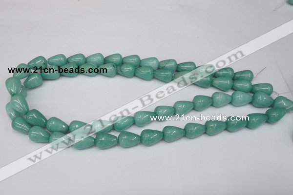 CCN141 15.5 inches 10*14mm teardrop candy jade beads wholesale