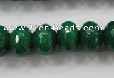 CCN1416 15.5 inches 10*14mm faceted rondelle candy jade beads