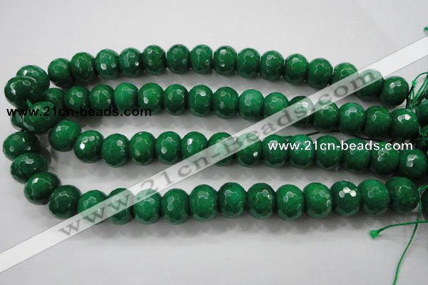 CCN1417 15.5 inches 12*16mm faceted rondelle candy jade beads