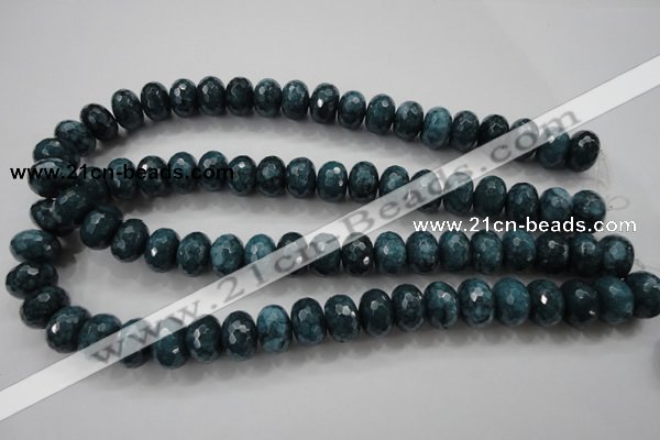 CCN1426 15.5 inches 10*14mm faceted rondelle candy jade beads