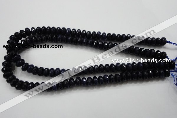 CCN1434 15.5 inches 6*10mm faceted rondelle candy jade beads