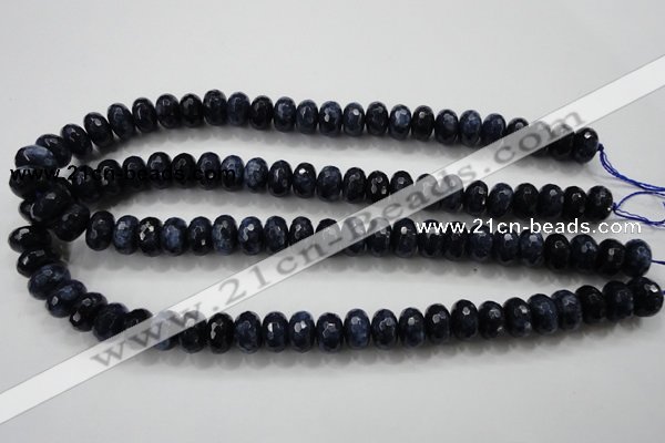 CCN1435 15.5 inches 8*12mm faceted rondelle candy jade beads