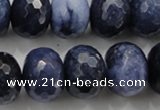 CCN1438 15.5 inches 13*18mm faceted rondelle candy jade beads