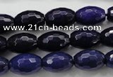 CCN1473 15.5 inches 10*14mm faceted rice candy jade beads wholesale