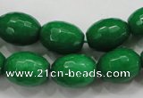 CCN1484 15.5 inches 12*16mm faceted rice candy jade beads wholesale