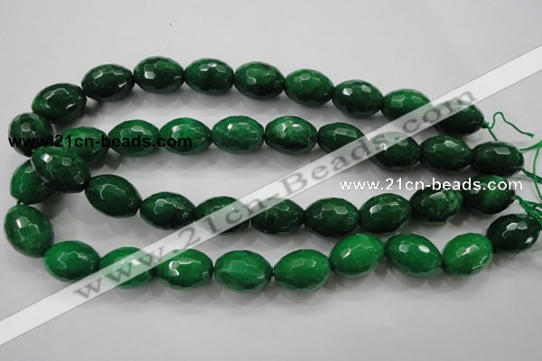 CCN1486 15.5 inches 15*20mm faceted rice candy jade beads wholesale