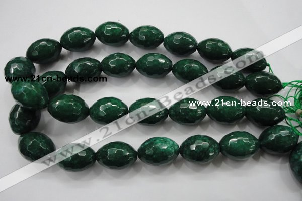 CCN1487 15.5 inches 18*25mm faceted rice candy jade beads wholesale