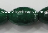 CCN1488 15.5 inches 20*30mm faceted rice candy jade beads wholesale