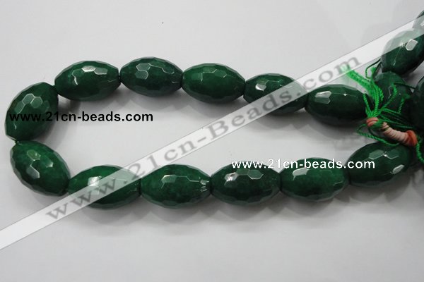 CCN1488 15.5 inches 20*30mm faceted rice candy jade beads wholesale