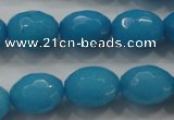 CCN1494 15.5 inches 12*16mm faceted rice candy jade beads wholesale