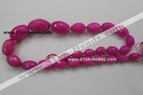 CCN1510 15.5 inches 10*14mm – 20*30mm faceted rice candy jade beads