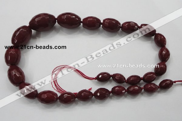 CCN1511 15.5 inches 10*14mm – 20*30mm faceted rice candy jade beads