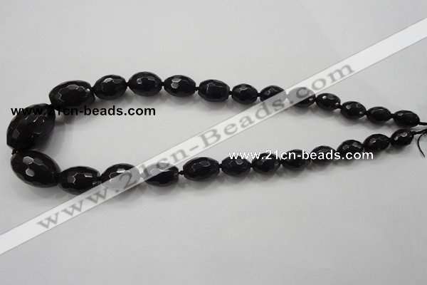 CCN1516 15.5 inches 10*14mm – 20*30mm faceted rice candy jade beads