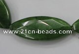 CCN1550 15.5 inches 15*40mm faceted marquise candy jade beads