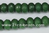 CCN156 15.5 inches 8*12mm faceted rondelle candy jade beads