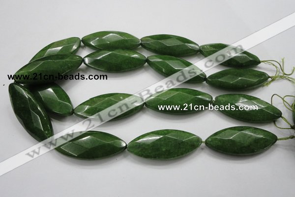 CCN1561 15.5 inches 20*48mm faceted marquise candy jade beads