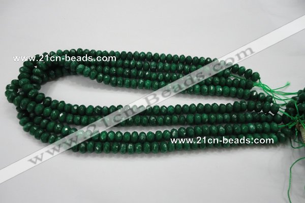 CCN1596 15.5 inches 5*8mm faceted rondelle candy jade beads