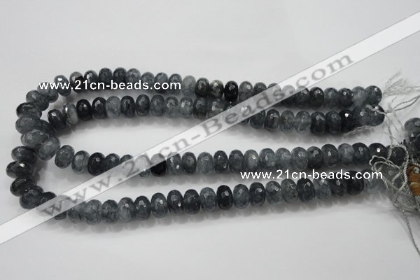 CCN1602 15.5 inches 8*12mm faceted rondelle candy jade beads