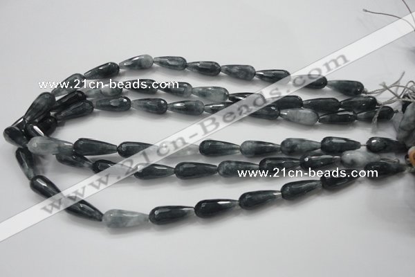 CCN1608 15.5 inches 8*20mm faceted teardrop candy jade beads