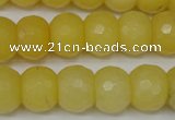 CCN161 15.5 inches 12*16mm faceted rondelle candy jade beads