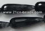 CCN1614 15.5 inches 14*40mm faceted teardrop candy jade beads