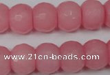 CCN163 15.5 inches 12*16mm faceted rondelle candy jade beads