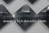 CCN1635 15.5 inches 20*20mm faceted diamond candy jade beads