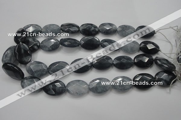 CCN1643 15.5 inches 18*25mm faceted oval candy jade beads