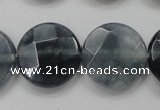 CCN1653 15.5 inches 20mm faceted coin candy jade beads