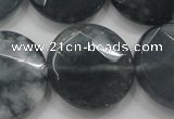 CCN1654 15.5 inches 25mm faceted coin candy jade beads