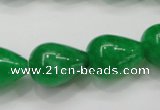 CCN1663 15.5 inches 13*18mm teardrop candy jade beads wholesale