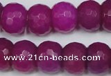 CCN167 15.5 inches 12*16mm faceted rondelle candy jade beads