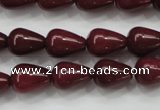 CCN1672 15.5 inches 10*14mm teardrop candy jade beads wholesale