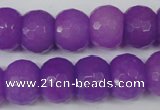 CCN168 15.5 inches 12*16mm faceted rondelle candy jade beads