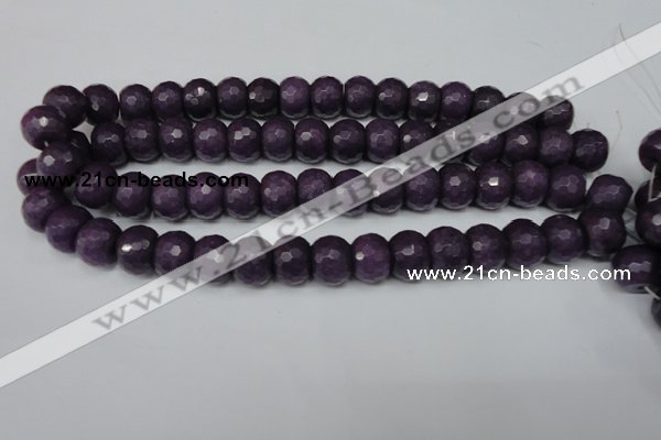 CCN169 15.5 inches 12*16mm faceted rondelle candy jade beads