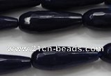 CCN1693 15.5 inches 10*30mm faceted teardrop candy jade beads wholesale