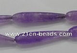 CCN1710 15.5 inches 8*40mm faceted teardrop candy jade beads wholesale