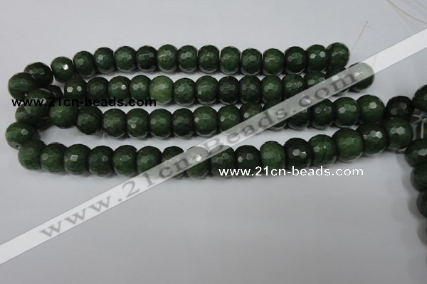 CCN172 15.5 inches 12*16mm faceted rondelle candy jade beads