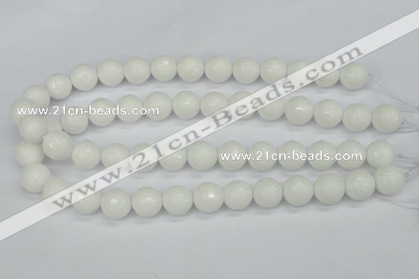 CCN1805 15 inches 14mm faceted round candy jade beads wholesale