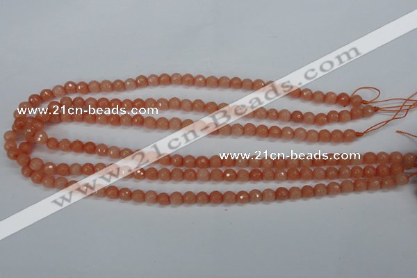 CCN1810 15 inches 4mm faceted round candy jade beads wholesale