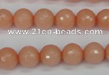 CCN1813 15 inches 10mm faceted round candy jade beads wholesale