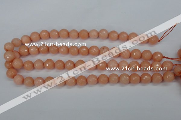 CCN1814 15 inches 12mm faceted round candy jade beads wholesale