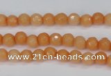 CCN1820 15 inches 4mm faceted round candy jade beads wholesale