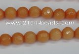 CCN1822 15 inches 8mm faceted round candy jade beads wholesale