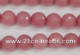 CCN1833 15 inches 10mm faceted round candy jade beads wholesale