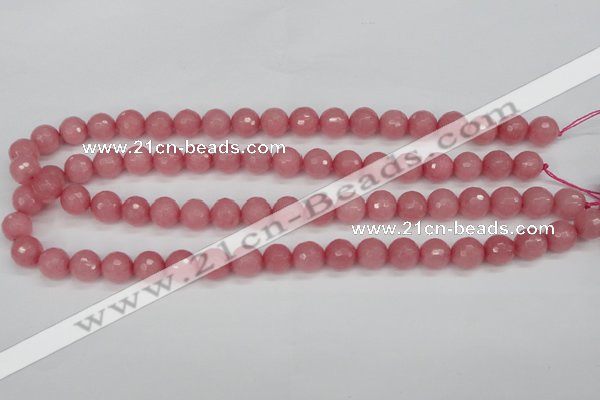 CCN1833 15 inches 10mm faceted round candy jade beads wholesale