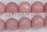 CCN1835 15 inches 14mm faceted round candy jade beads wholesale